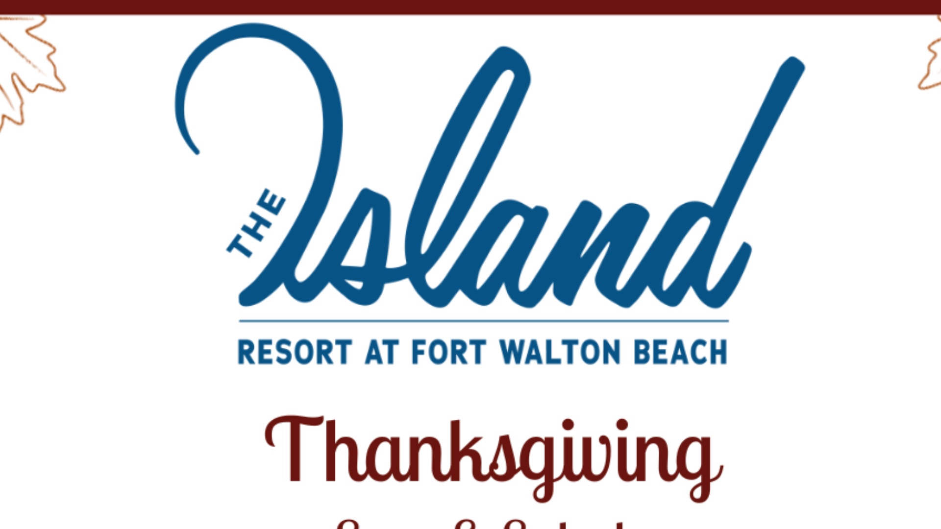 Island Resort Thanksgiving Dinner Featured Image