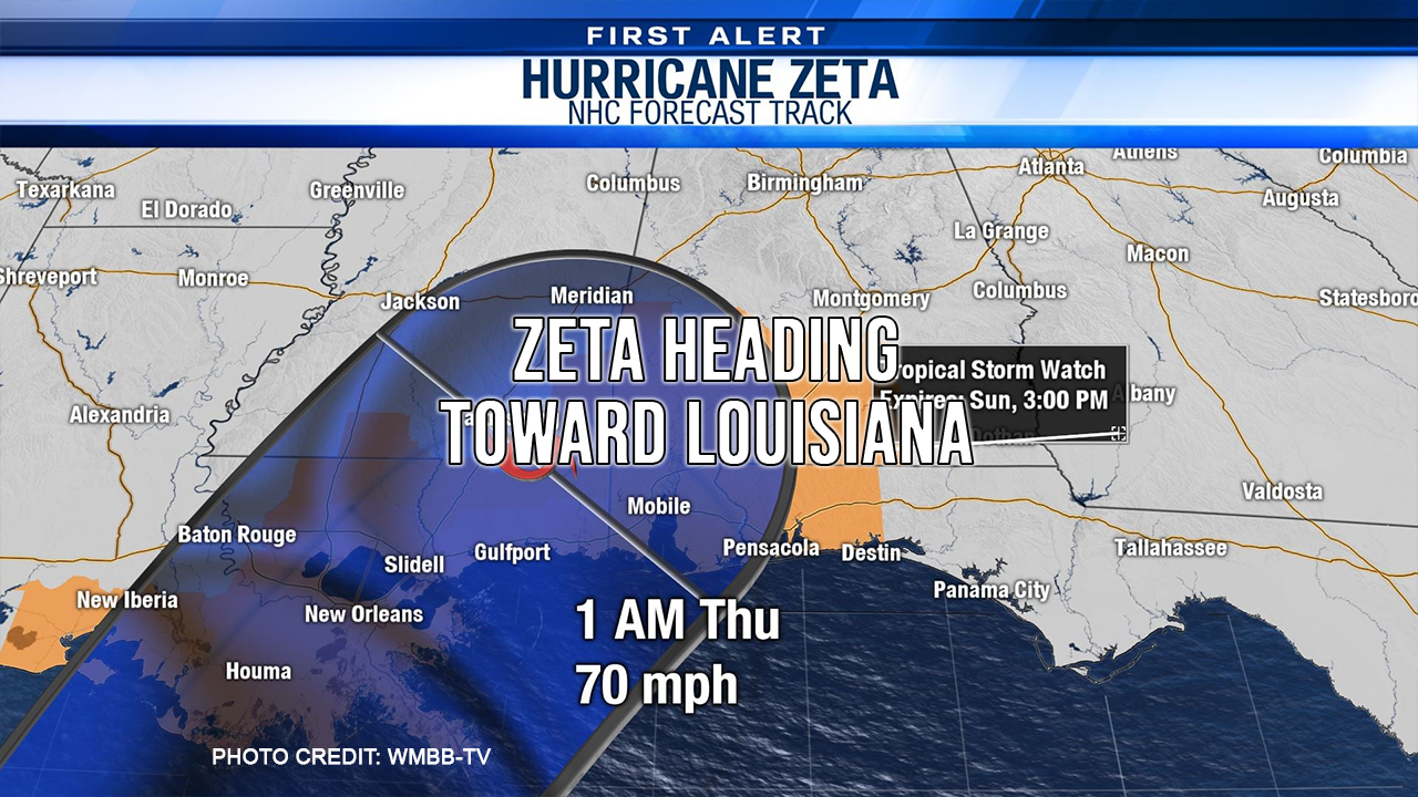 Zeta Heading Toward Louisiana Featured Image