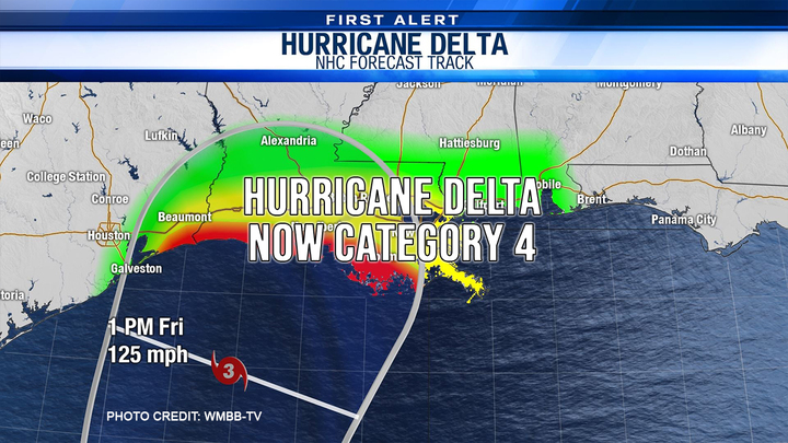 Hurricane Delta Now Category 4 Featured Image